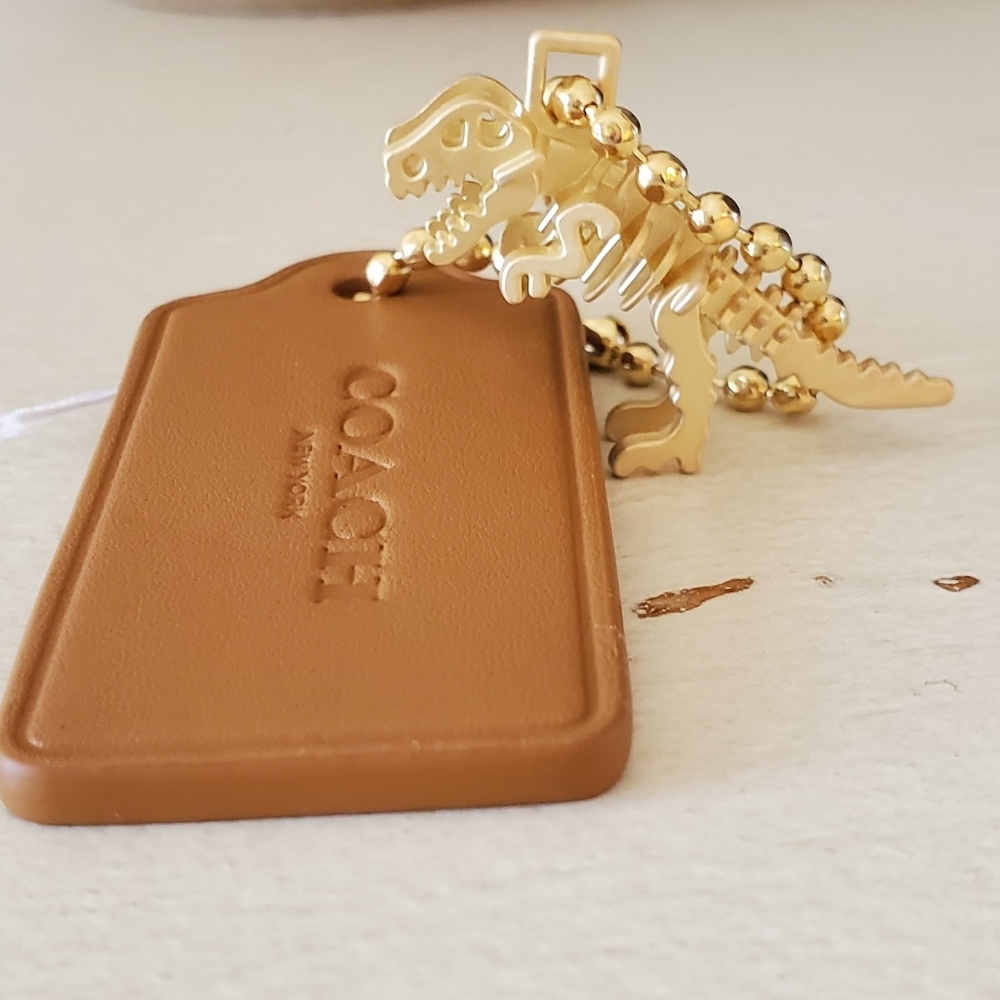 💕Coach Saddle Replacement Tag with UB Alloy Steel Rexy Charm💕 - Picture 4 of 4
